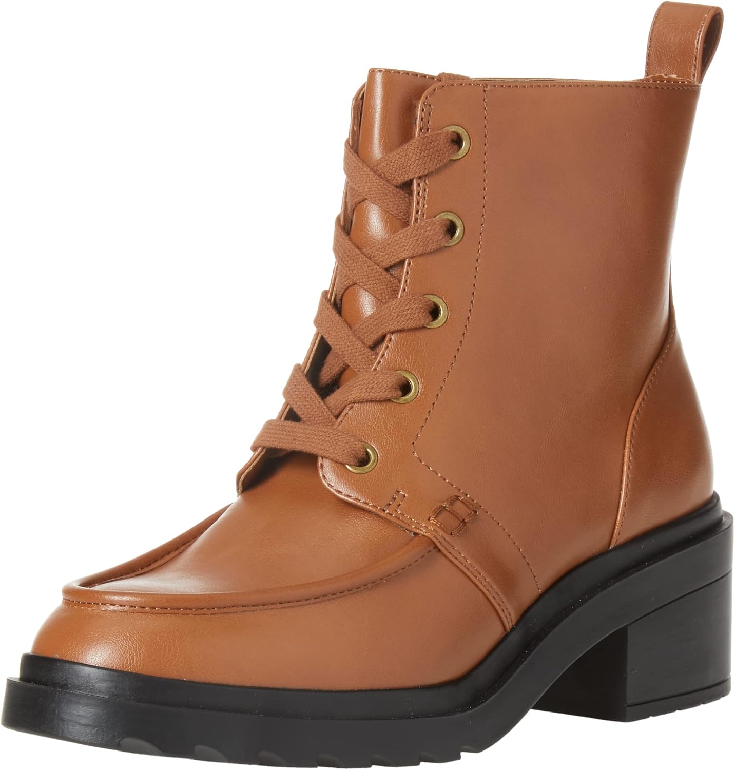 Comfortable Women's Moc Toe Boot with Chunky Platform Design