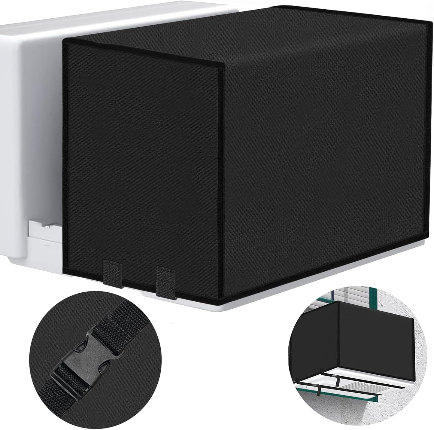 COITEK 600D Heavy Duty AC Cover - Waterproof & Anti-UV - Adjustable Straps