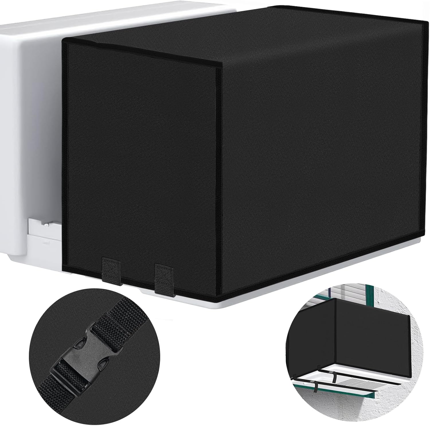 COITEK 600D Heavy Duty AC Cover - Waterproof & Anti-UV - Adjustable Straps