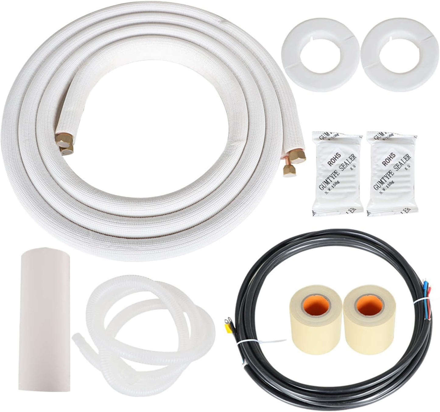 16ft Triple-Layer Insulated Copper Pipe Set