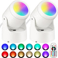 6W RGBW Uplighting Indoor Color Changing Up Lights - Remote Dimmable