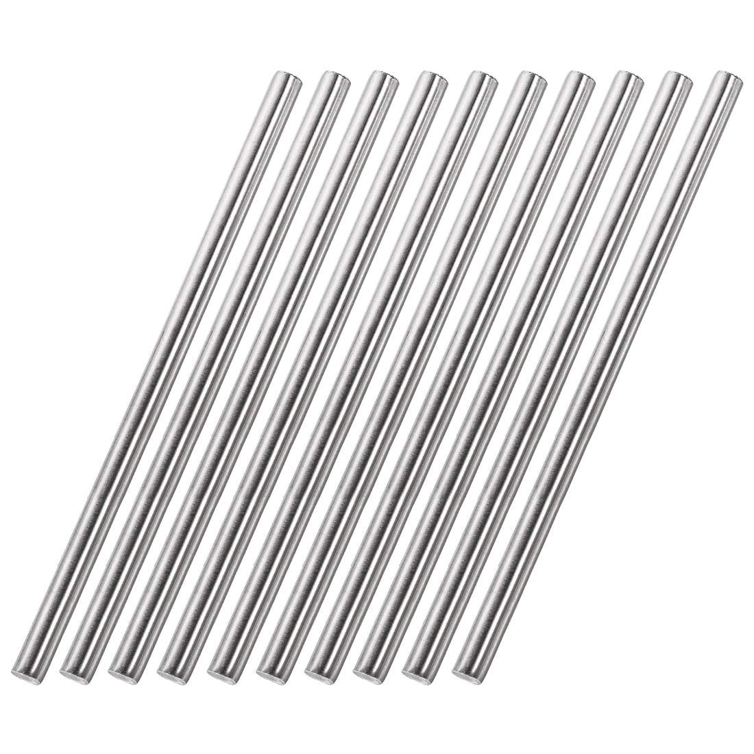 8mm x 300mm Stainless Steel Solid Round Rods for DIY Craft