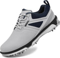 Men's Golf Shoes Fixed Nailless Sole Waterproof Lightweight - Size