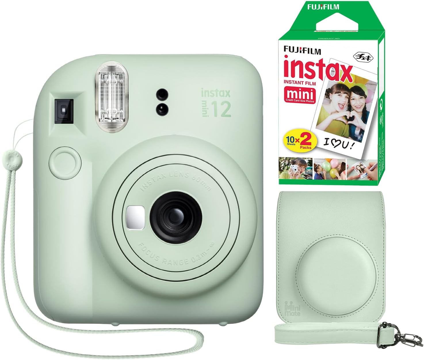 Fujifilm Instax Mini 12 Instant Camera with Custom Case Bundle