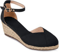 Juliet Holy Womens Espadrilles Sandals Closed Toe Platform Ankle Strap