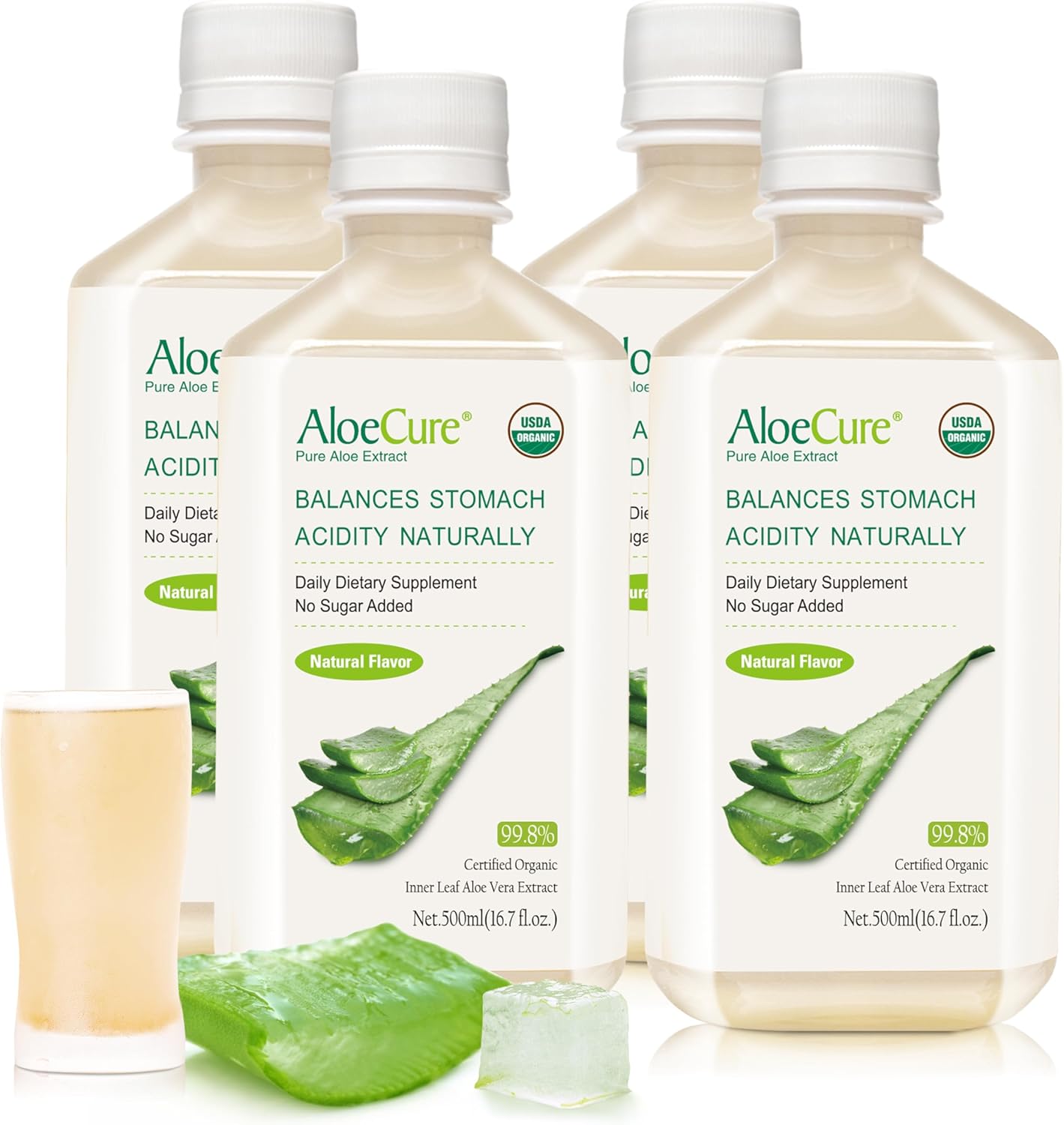 Organic Aloe Vera Juice for Digestive Health and Wellness