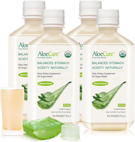 Organic Aloe Vera Juice for Digestive Health and Wellness