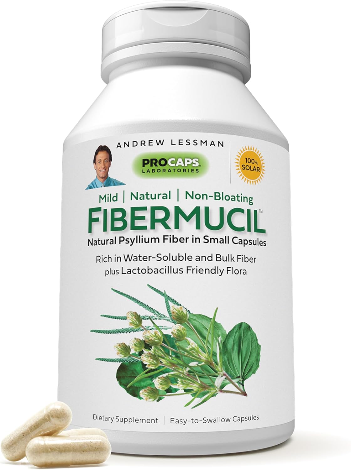 Fibermucil Capsules by Andrew Lessman for Digestive Health