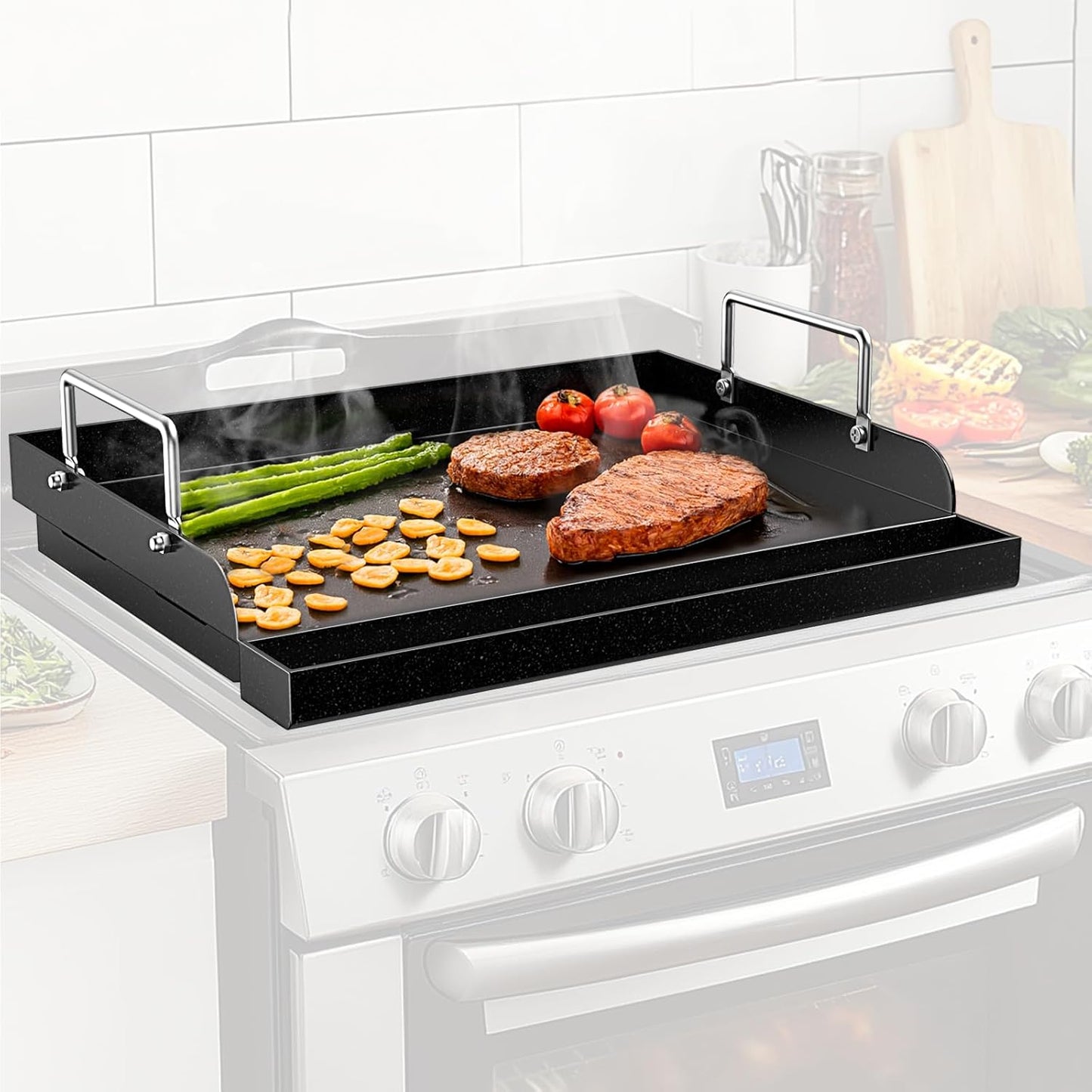 Nonstick Nanoceramic Griddle Plate for Outdoor Cooking Needs