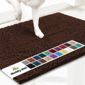 Muddy Mat Highly Absorbent Microfiber Door Mat and Pet Rug - Brown