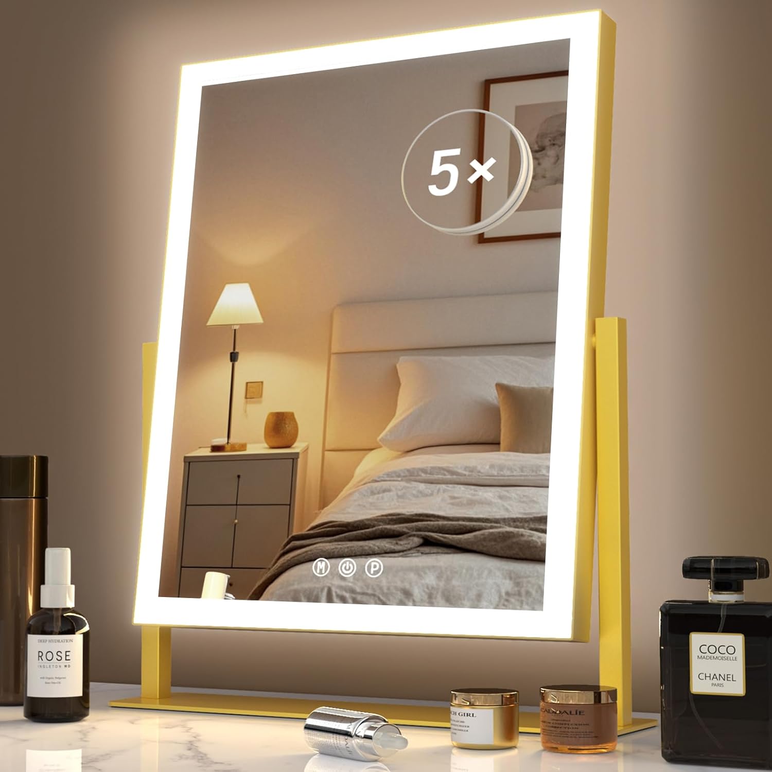 Lighted Makeup Mirror with 120 LED Lights and 10X Magnification