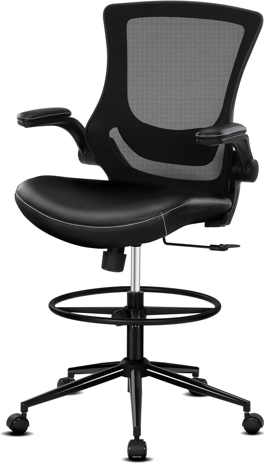 Misolant Tall Office Chair for Standing Desk with Foot Ring