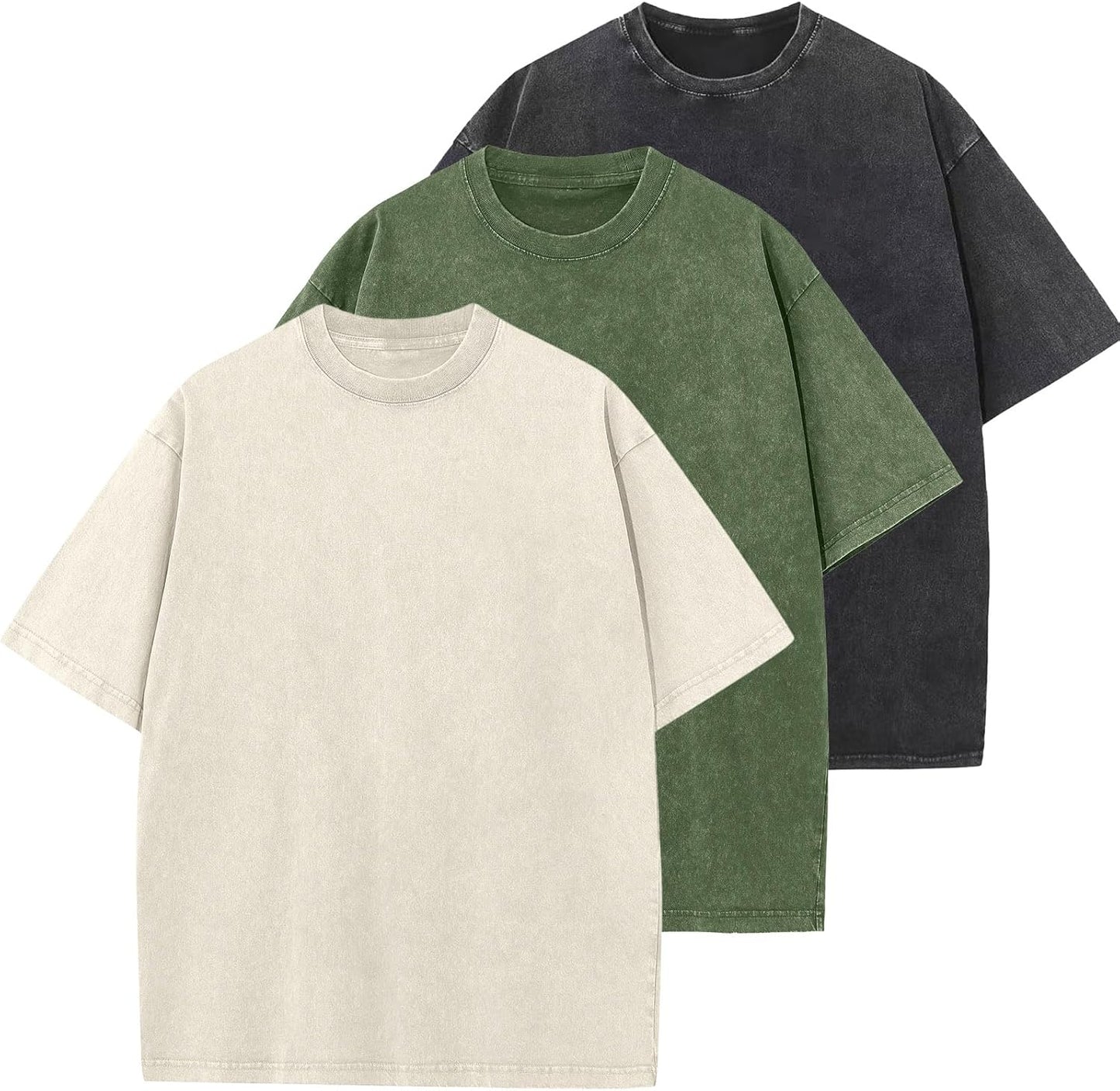 Men's Cotton T-Shirts Oversized Casual Loose Tee Tops for All