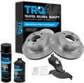 TRQ Front Brake Pad & Rotor Kit Compatible with 1990-1999 Jeep Models