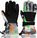 Momoon Ski Gloves Waterproof PU Touch Screen Winter Gloves - Warm
