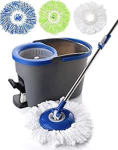 Simpli-Magic Spin 3 Microfiber Mop Heads for Effortless Cleaning
