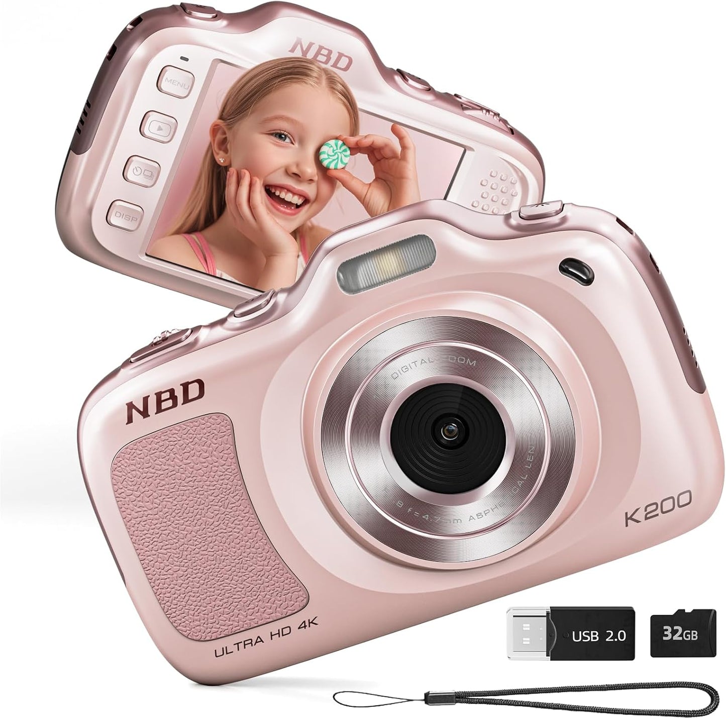 64MP Digital Camera for Photography with 4K Video and Zoom