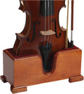 Wooden Violin Holder Stand with Velvet Protection for Display