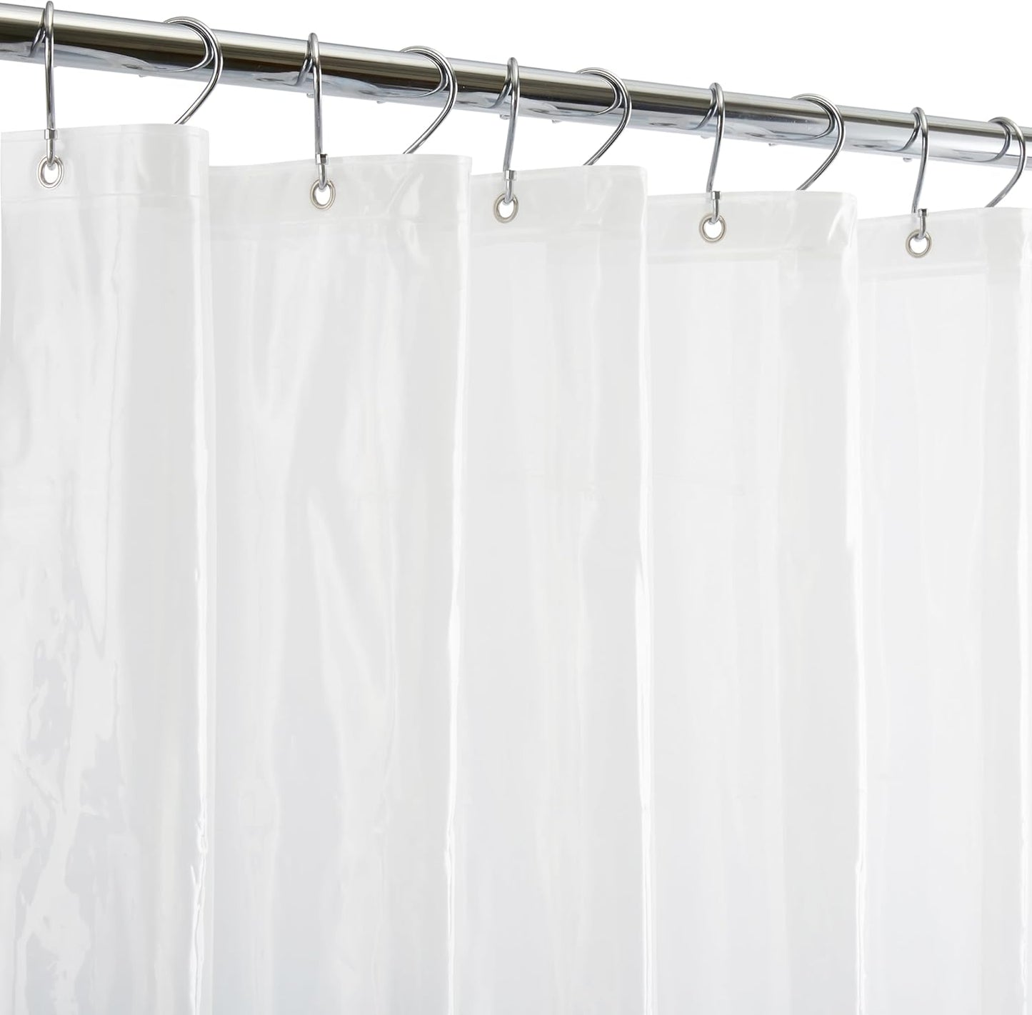 Waterproof White Shower Curtain Liner