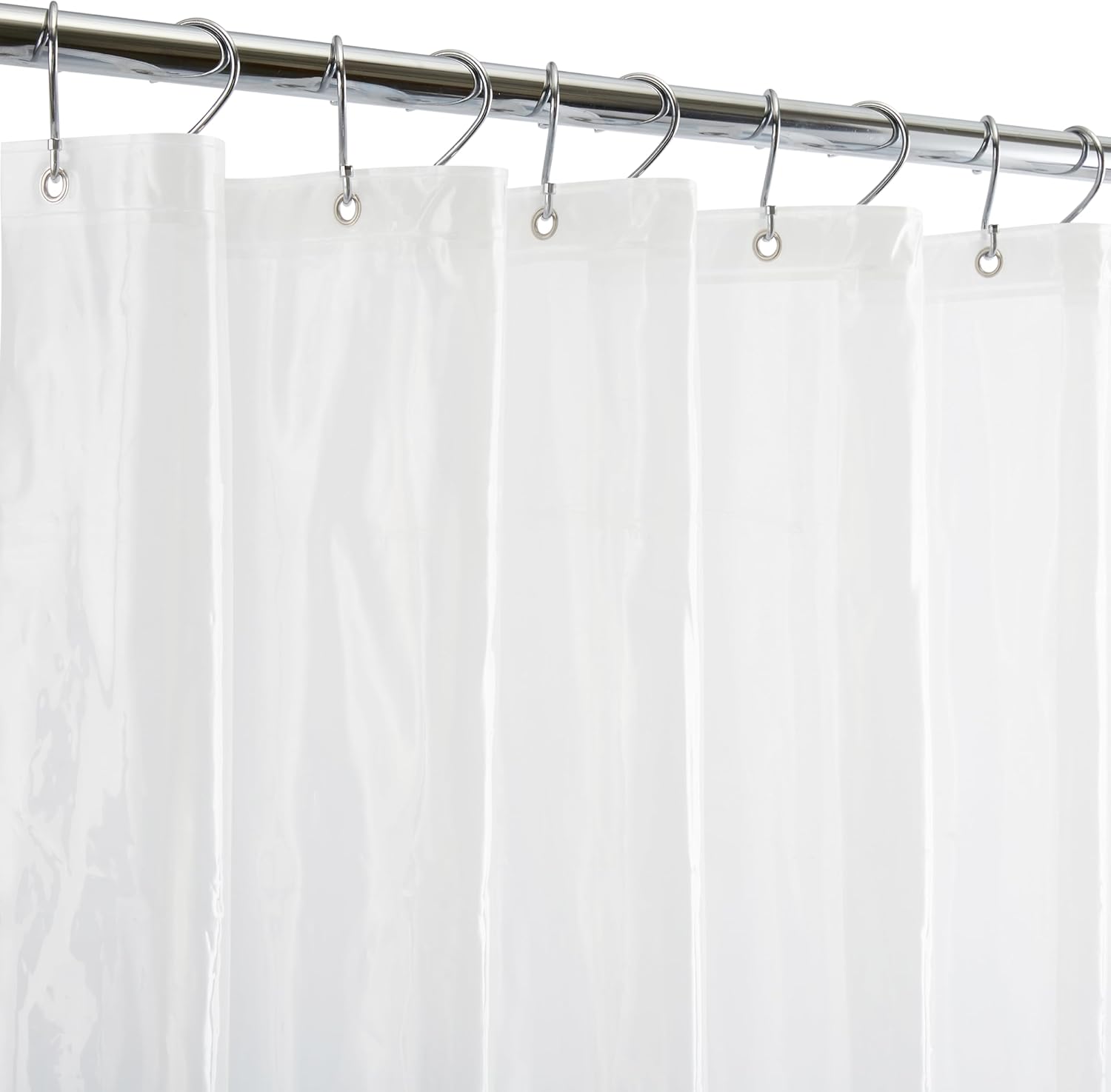 Waterproof White Shower Curtain Liner