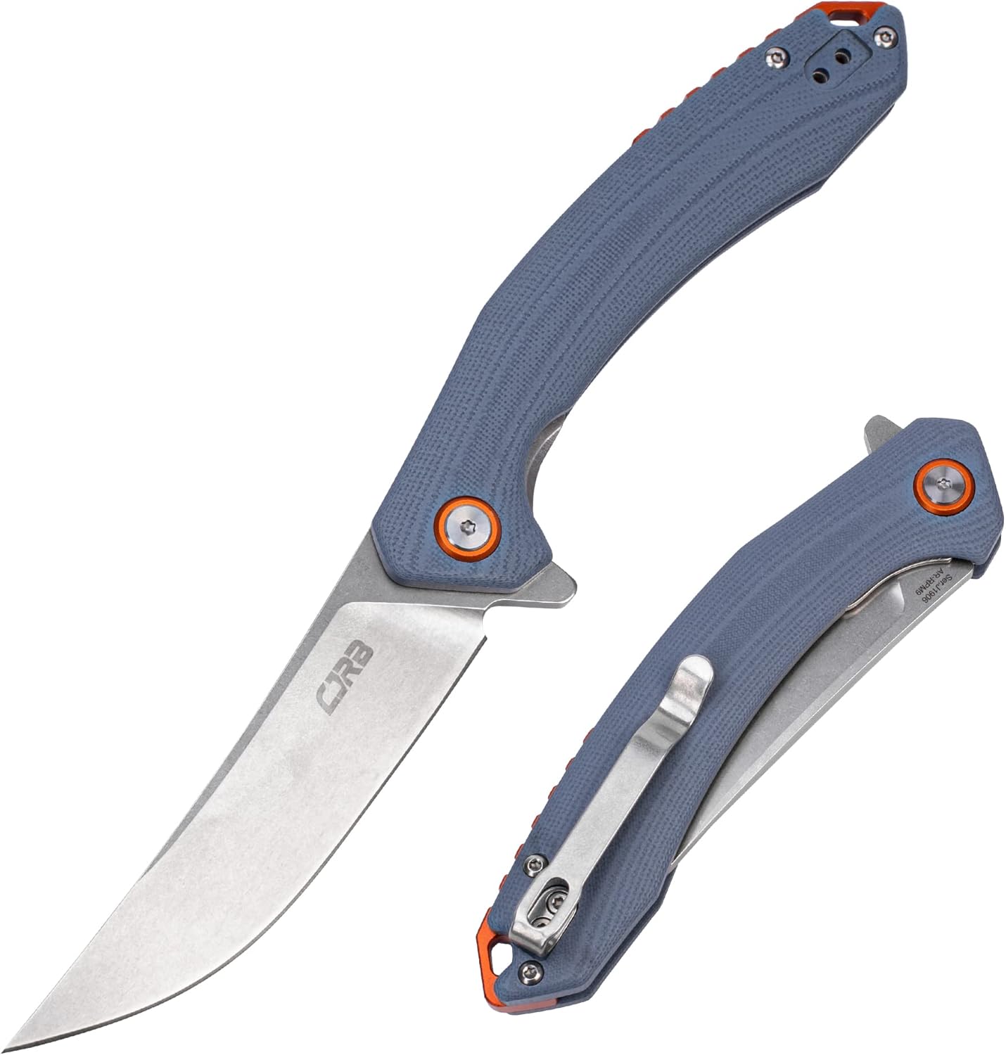 CJRB Folding Knife Gobi EDC Knife with G10 Handle and Steel Clip