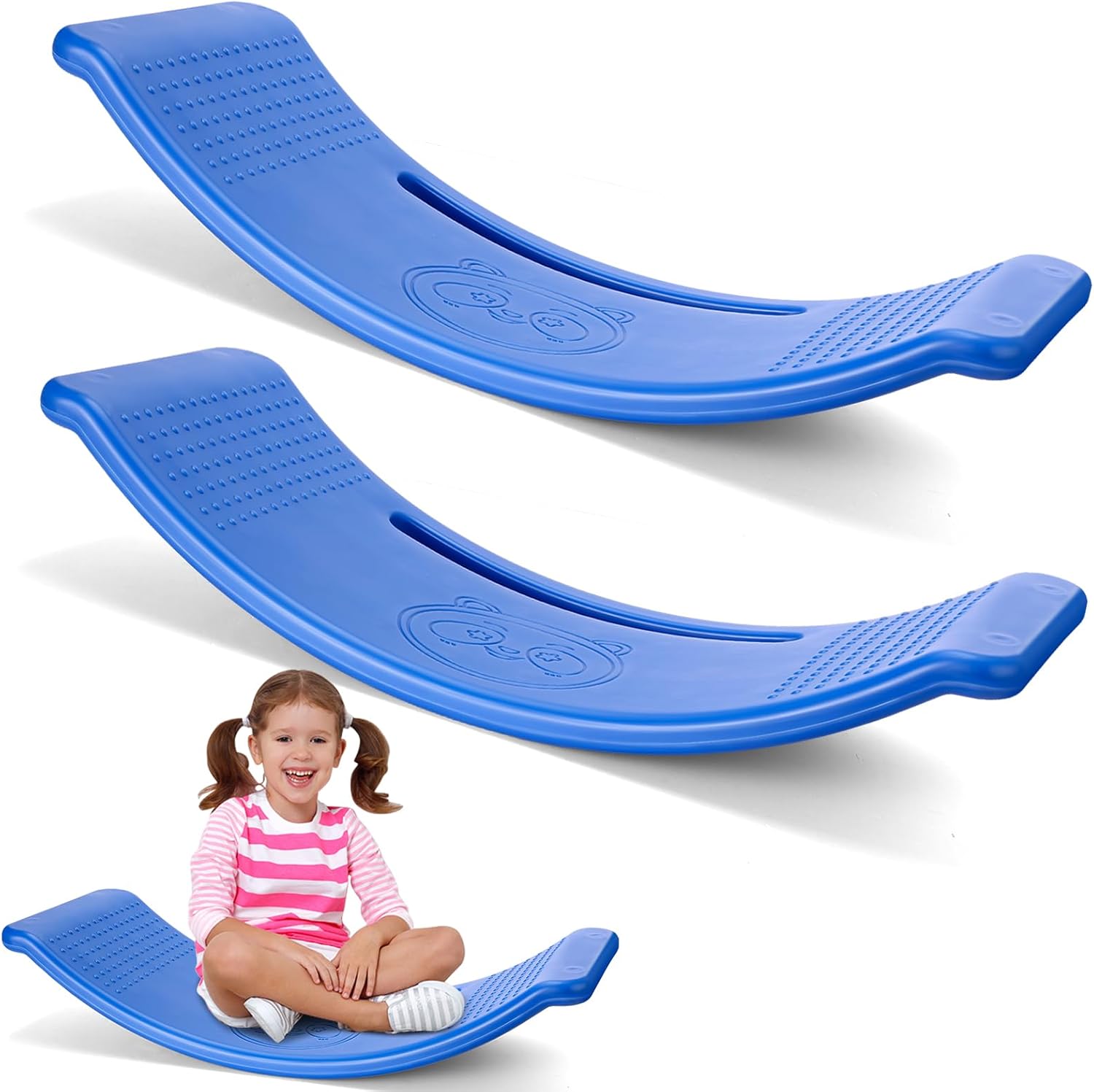 2 Pack Kids Wobble Balance Board Set - Enhance Motor Skills!