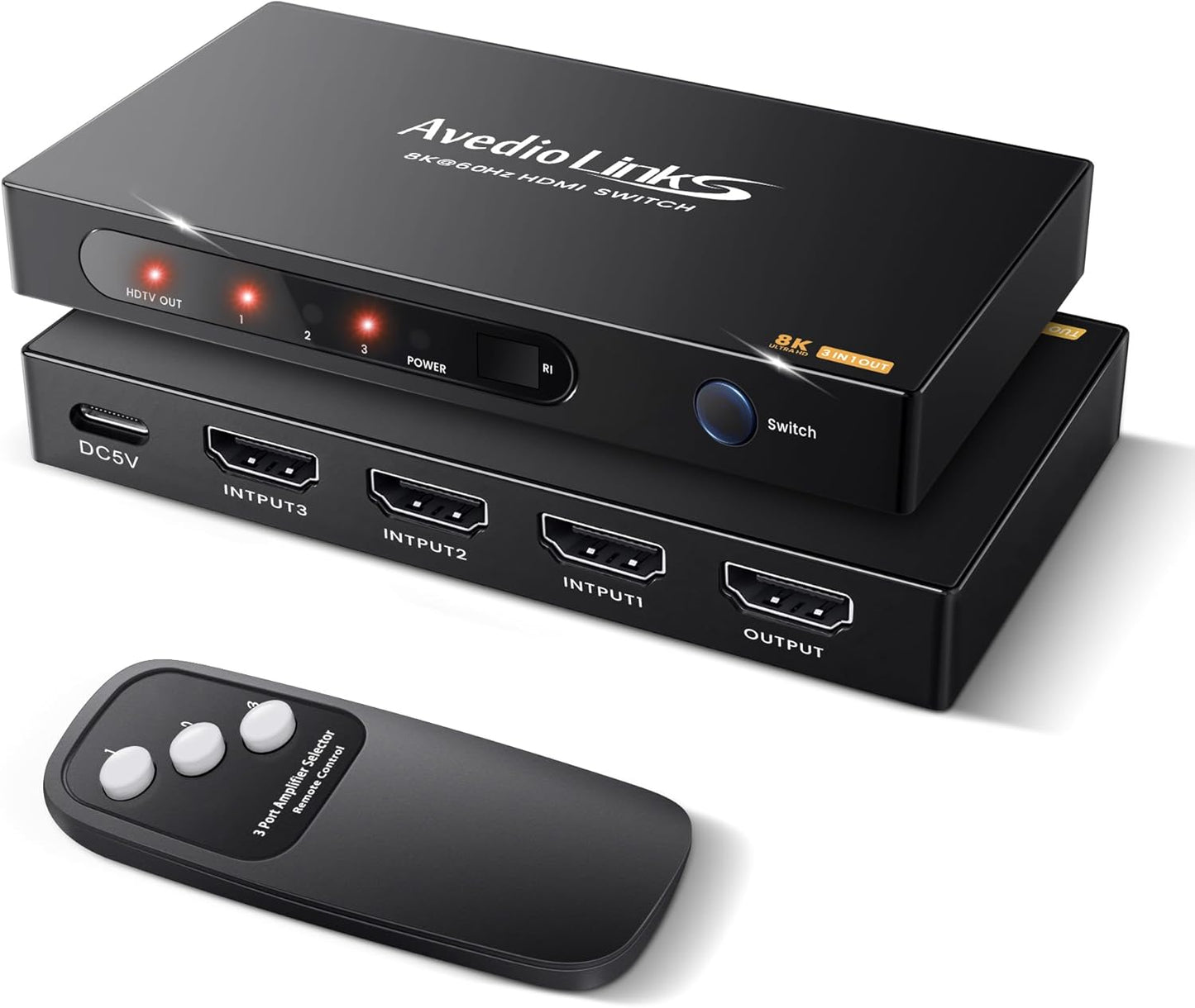3x1 HDMI 2.1 Switch for 8K@60Hz and 4K@120Hz Gaming