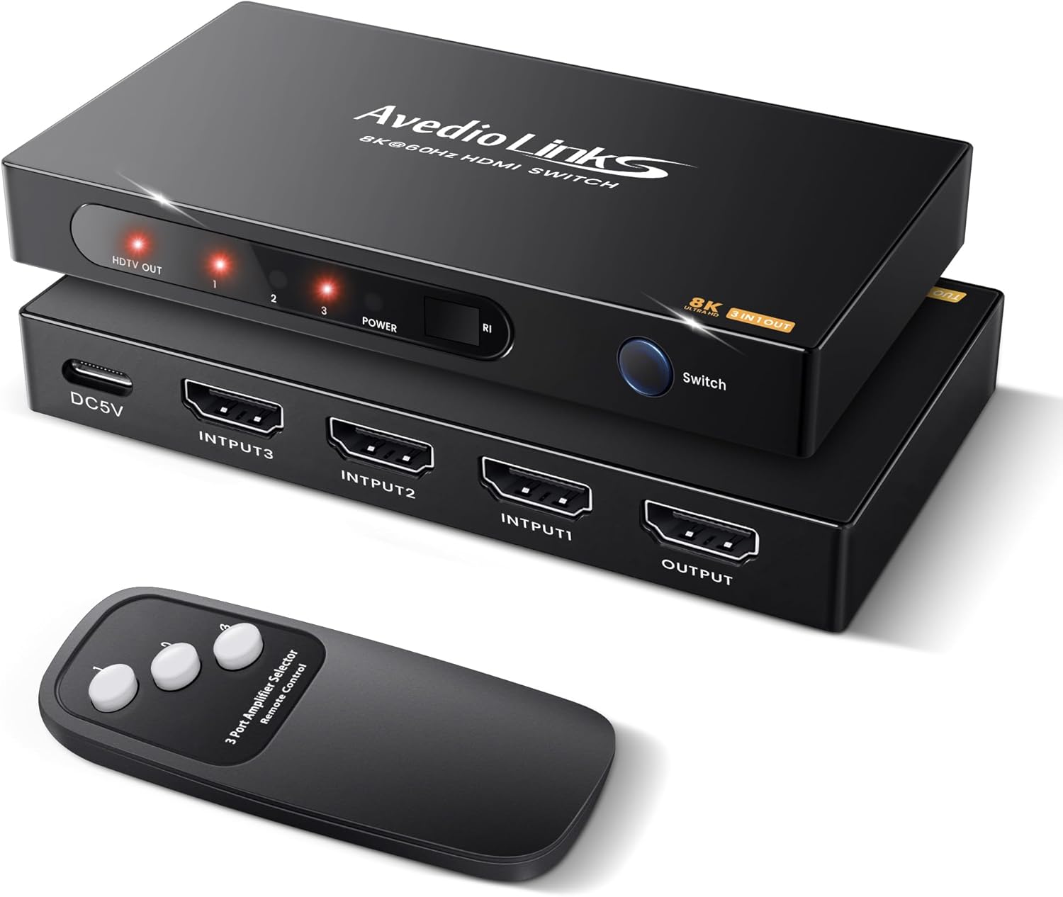 3x1 HDMI 2.1 Switch for 8K@60Hz and 4K@120Hz Gaming
