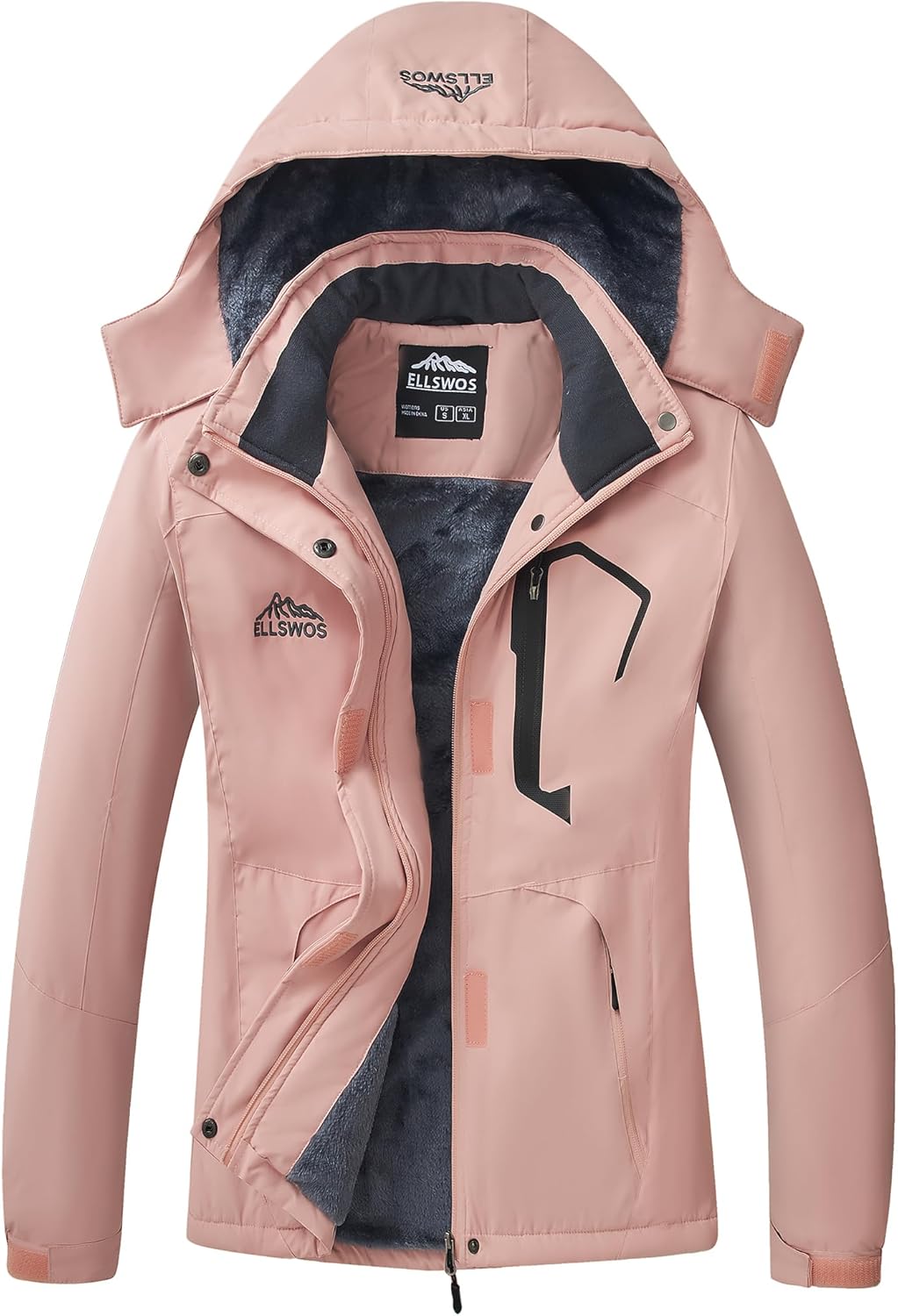 Warm Waterproof Ski Jacket for Women - ELLSWOS Winter Coats