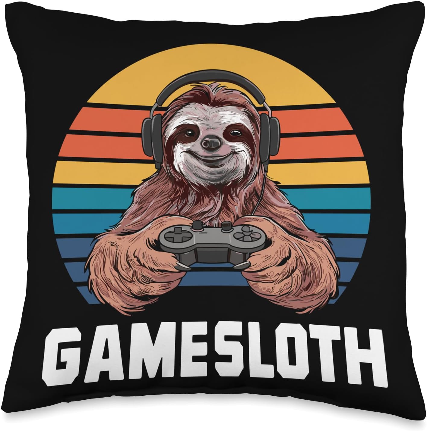 Sloth Gamer Pillow ~ Playful Comfort