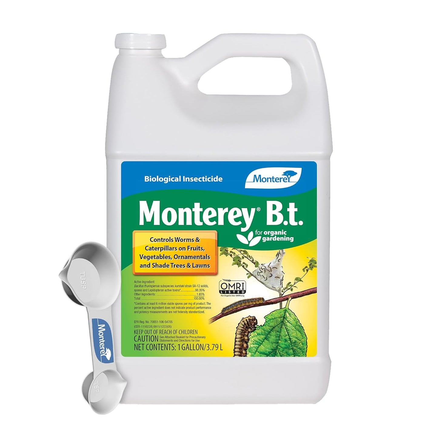 Monterey B.t. Biological Insecticide for Organic Gardening