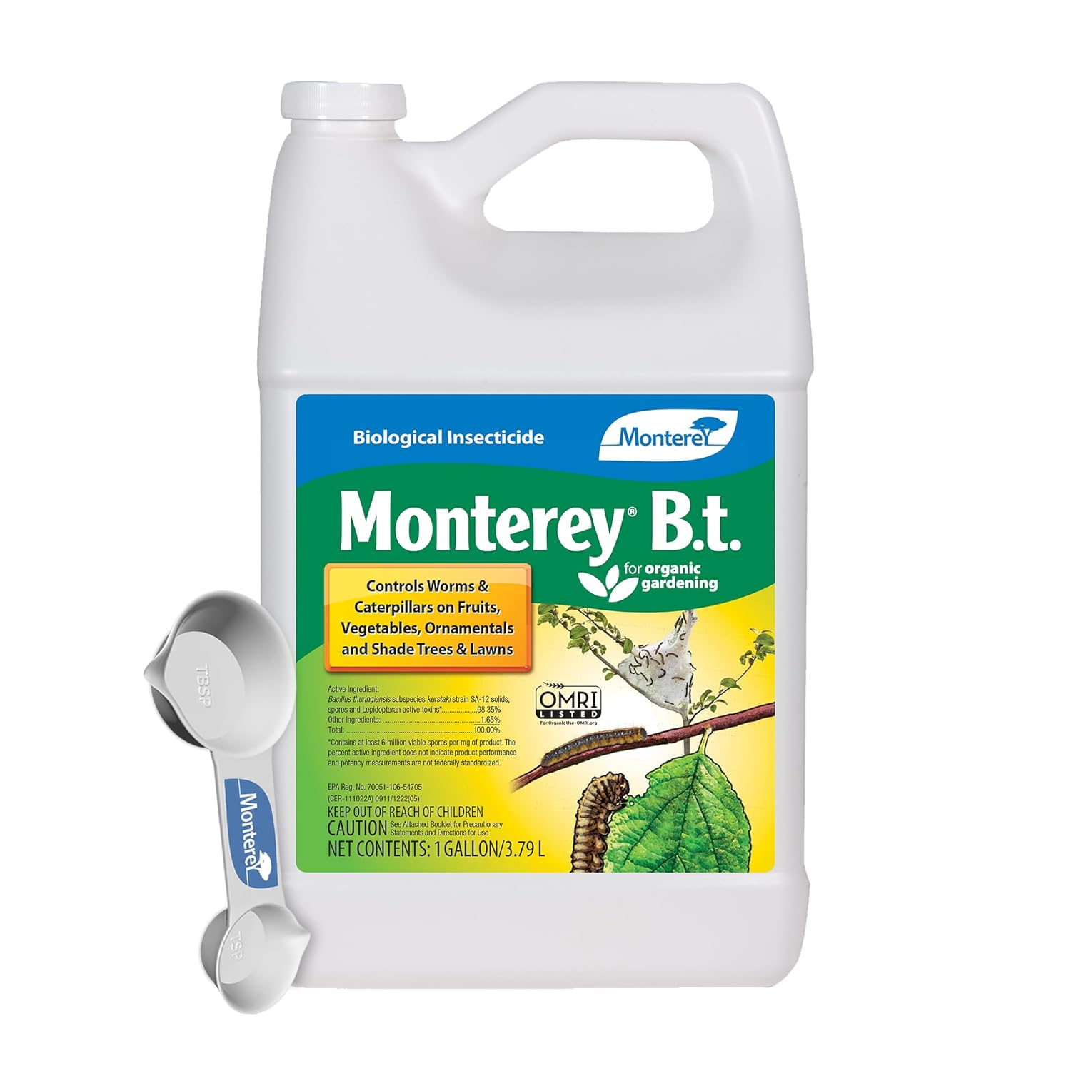 Monterey B.t. Biological Insecticide for Organic Gardening