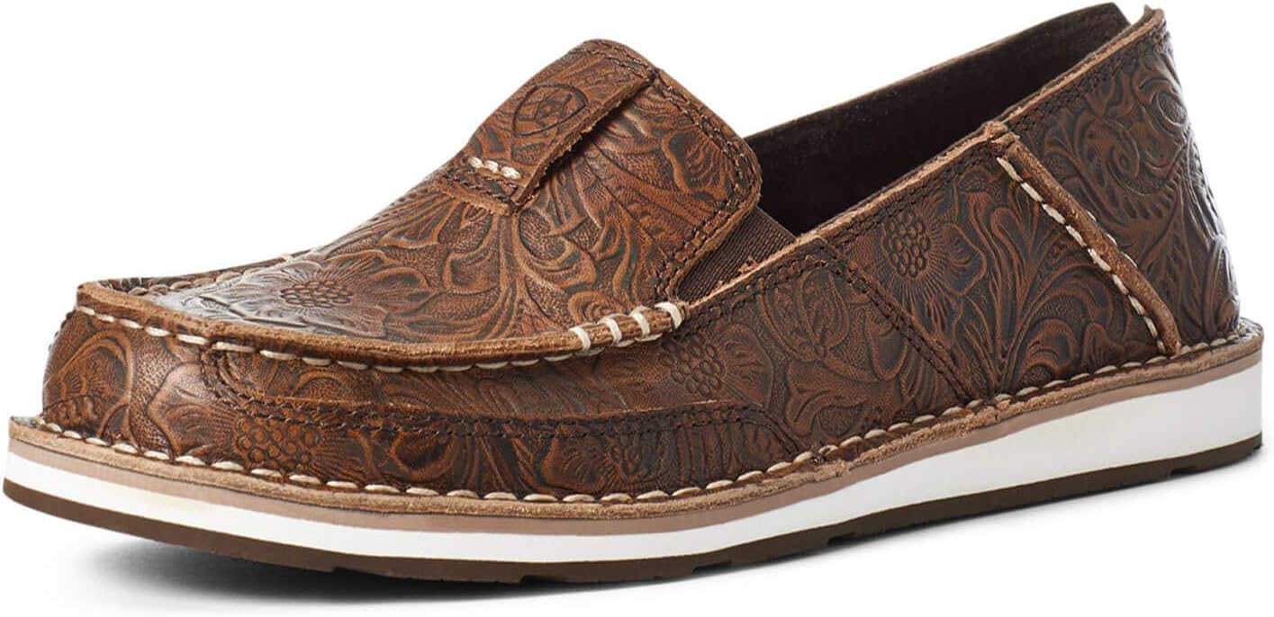 Ariat Womens Cruiser Embossed Moccasins Flats for Casual Style