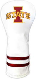 NCAA White Vintage Fairway Golf Club Headcover for Team Spirit