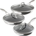 Circulon C1 Series Clad Stainless Steel Frying Pan Set