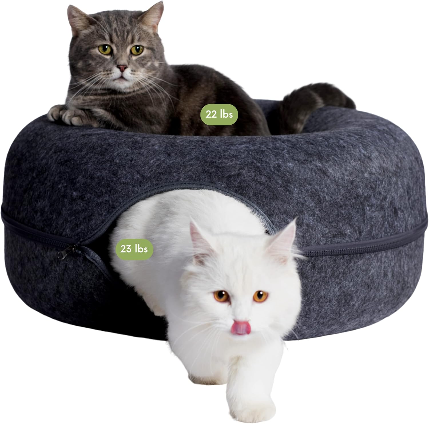 Peekaboo Cat Cave for Large Cats Up to 45 Lbs - Cozy & Fun