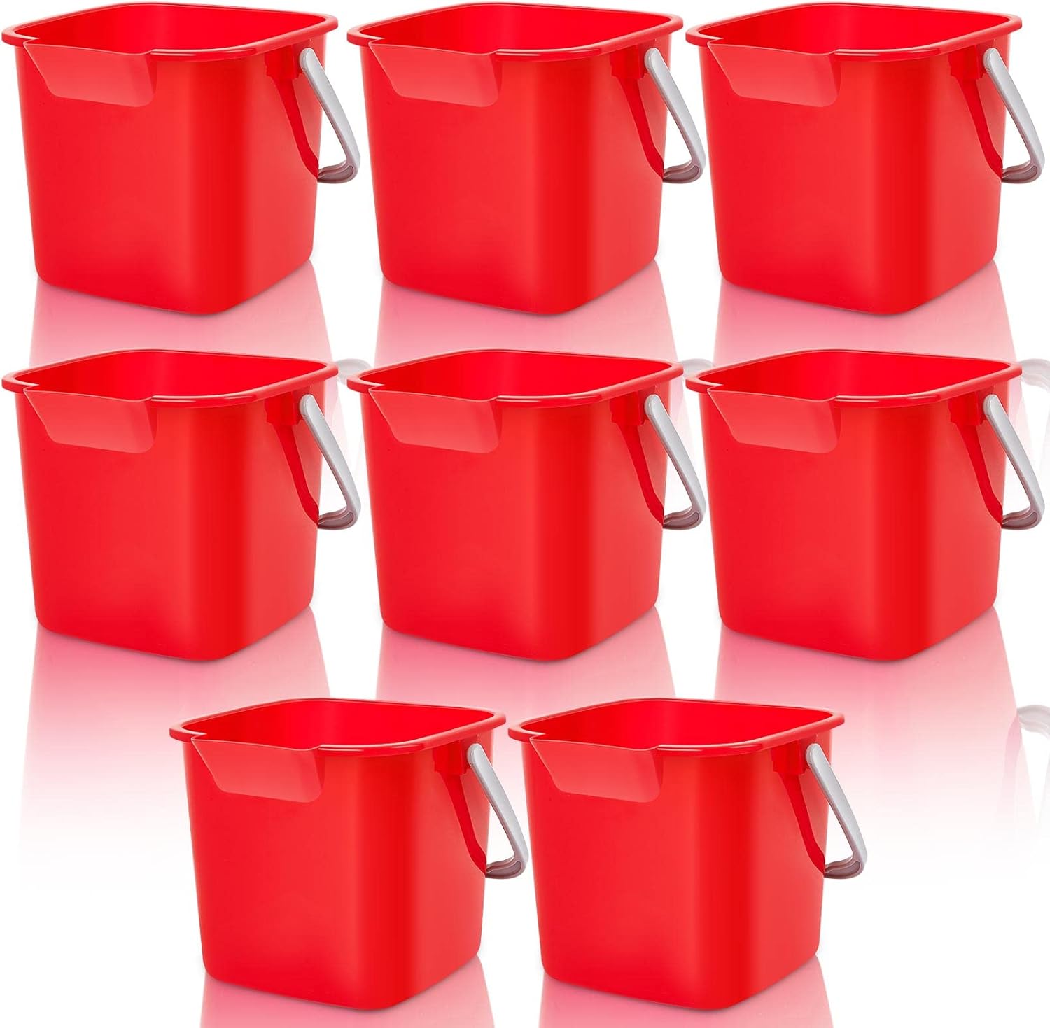 Irenare 8 Pcs Sanitizing Bucket for Cleaning and Utility Use