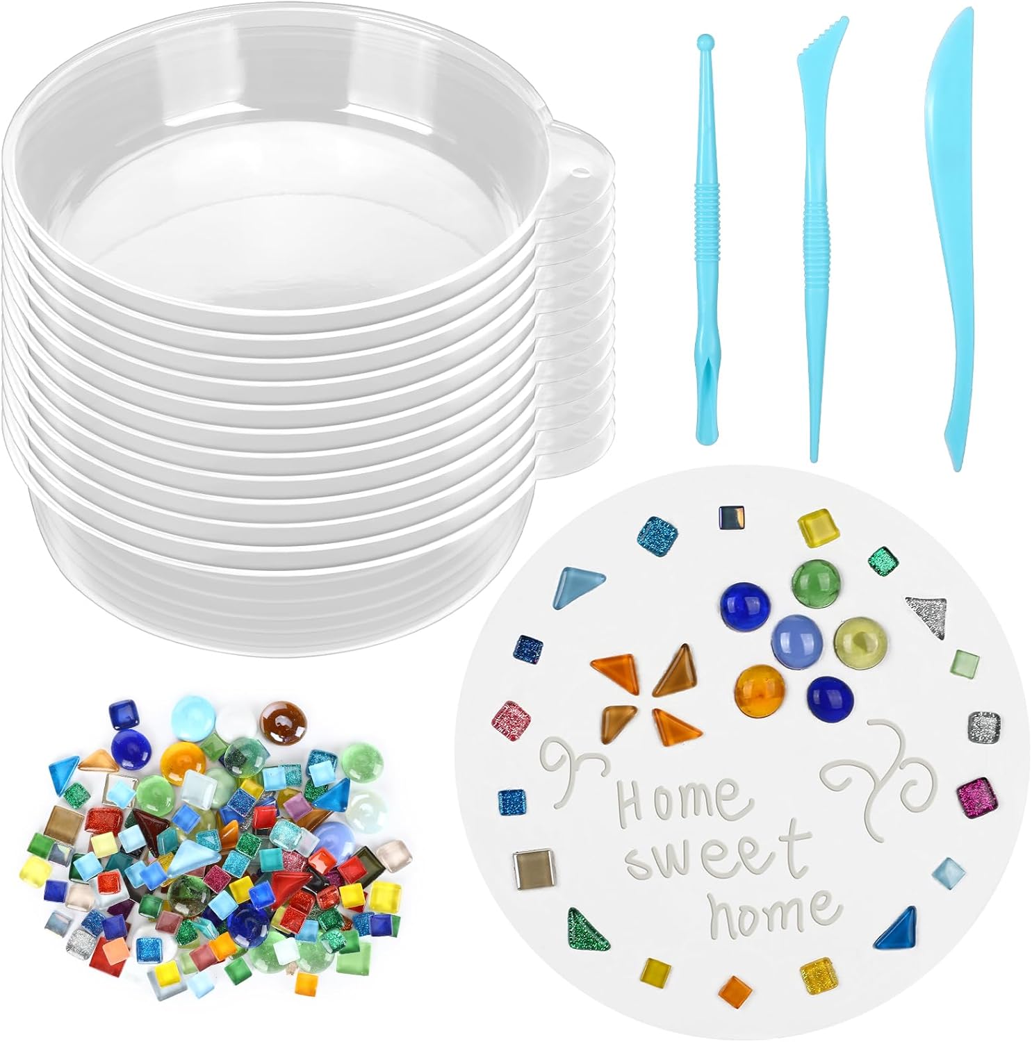DIY Craft Handmade Stepping Stone Kit for Kids and Family Fun