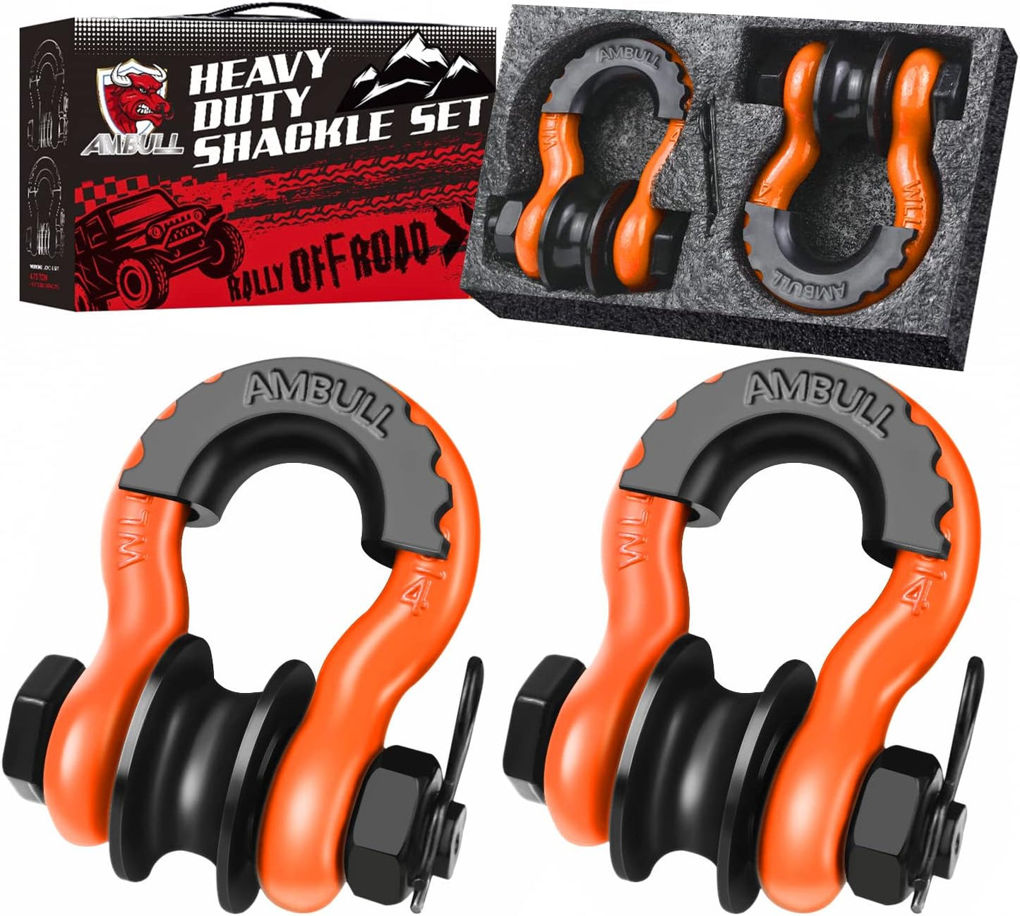 Upgraded Snatch Block with 3/4 D Ring Shackle for Recovery