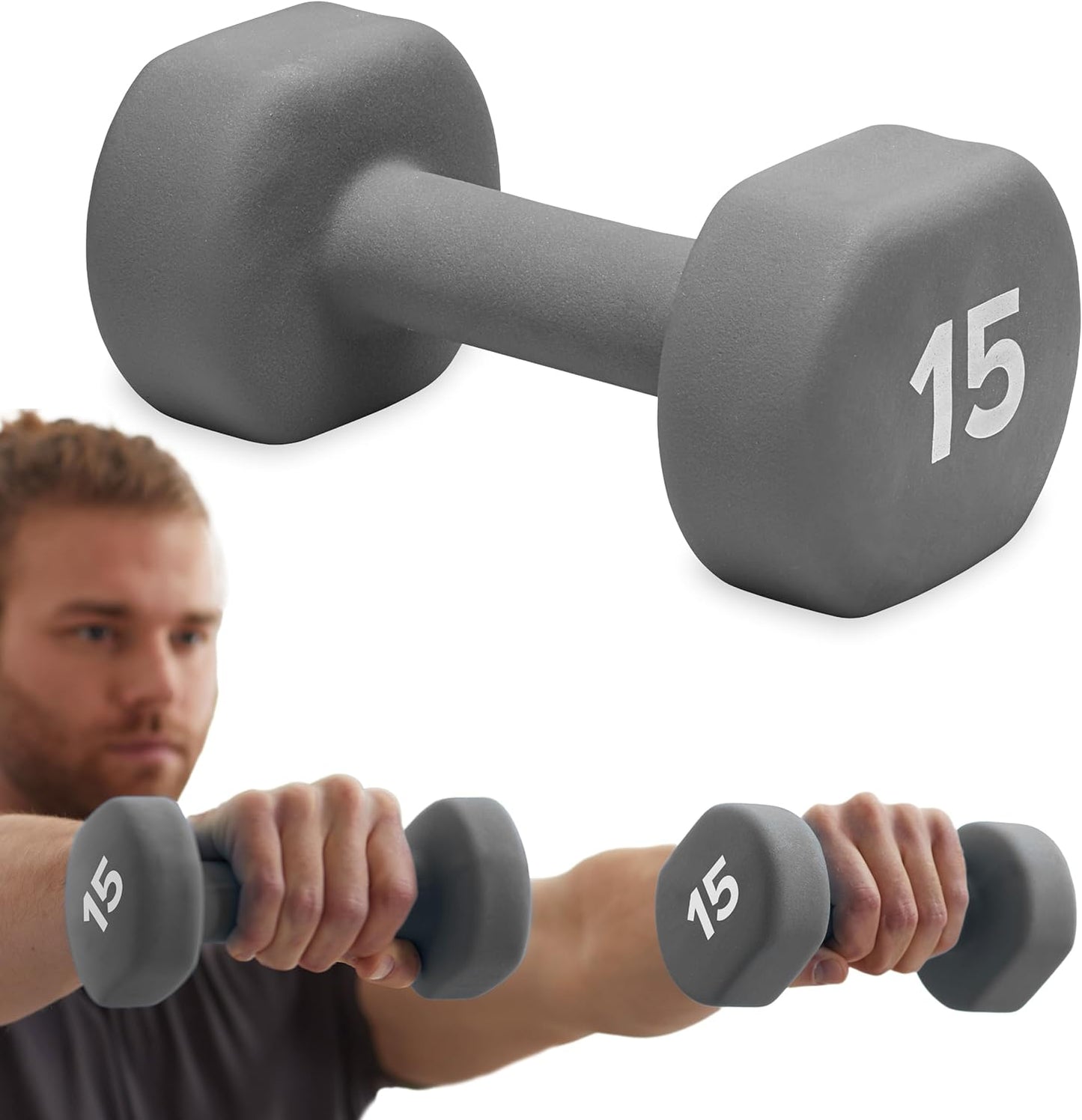 Gaiam Dumbbell Hand Weight for Home Gym Strength Training