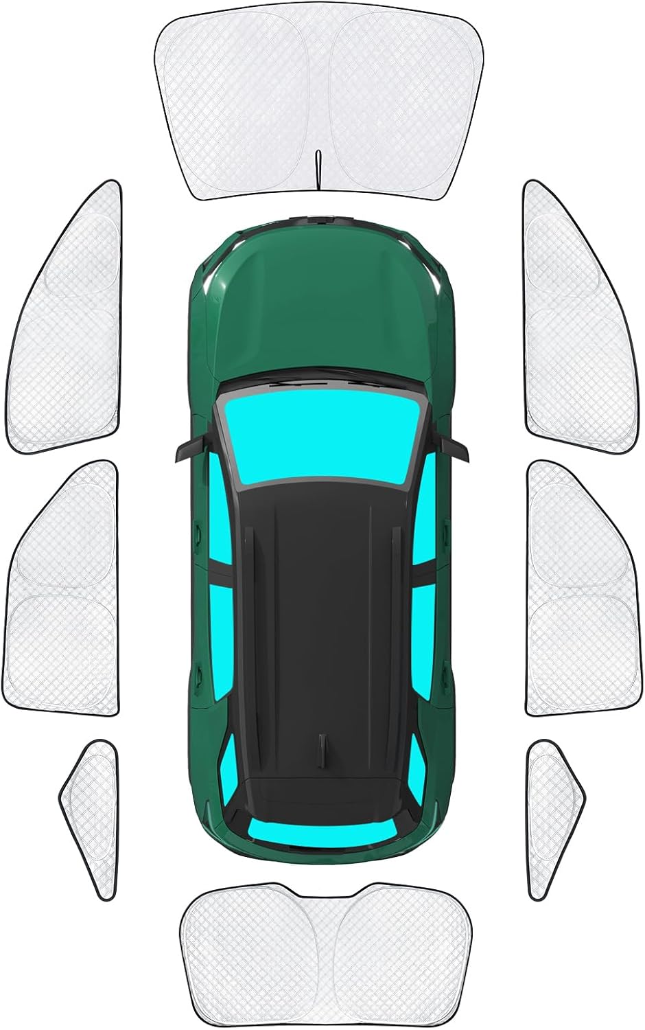 KMF 8pcs Thicken Full Window Sun Shades for Chevy Equinox