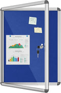 26x20 in Enclosed Bulletin Board - Lockable Weather-Resistant