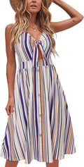 VOTEPRETTY Women's Summer Dress V Neck Sundress - Flattering Everyday