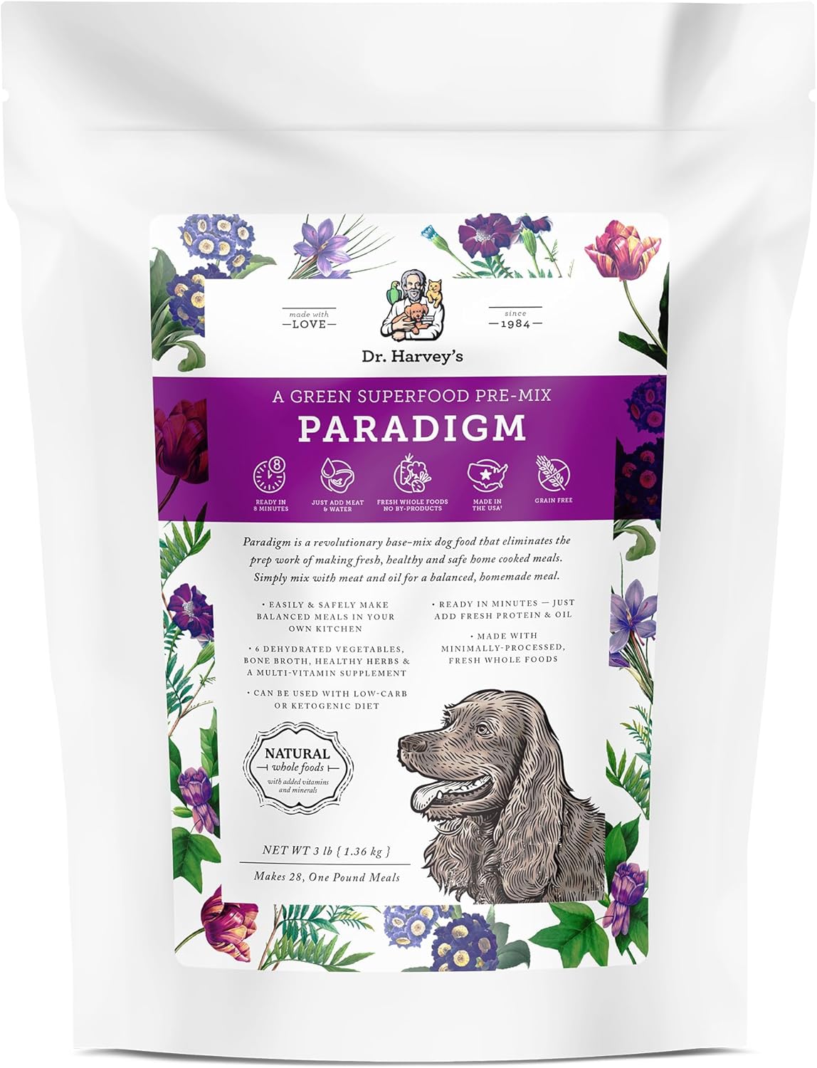 Dr. Harvey's Paradigm Green Superfood Dog Food for Healthy Pets