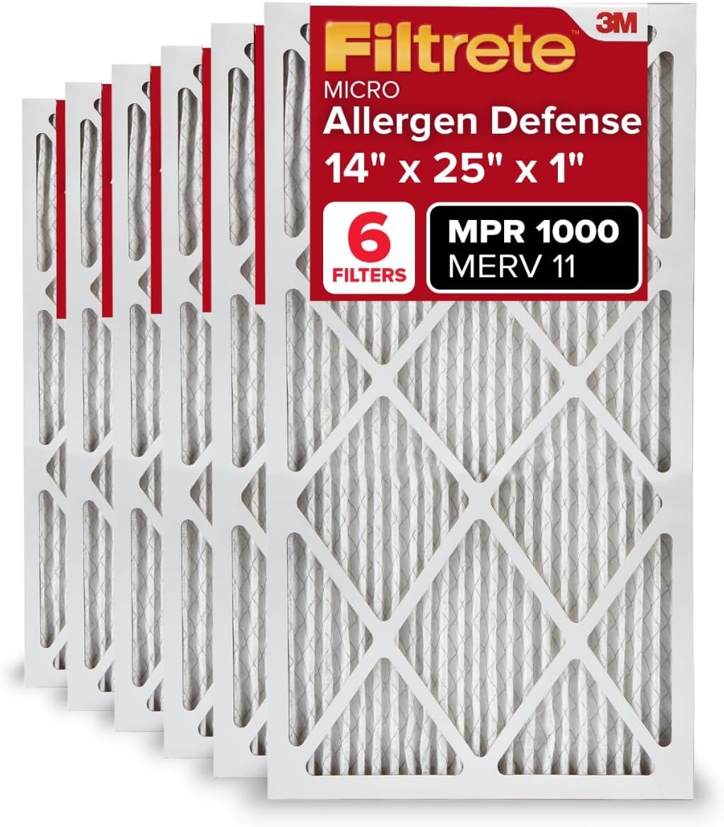 Filtrete 14x25x1 AC Furnace Air Filter for Cleaner Air