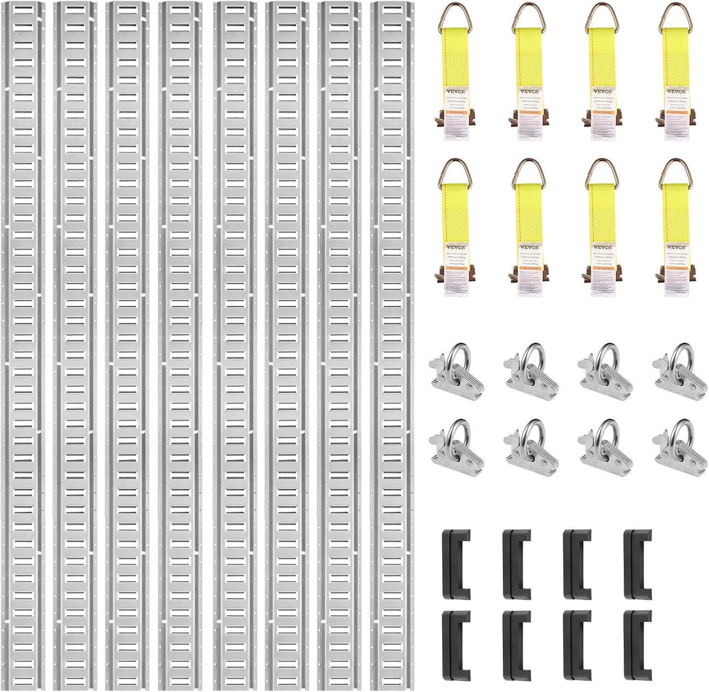 VEVOR E Track Tie-Down Rail Kit for Secure Cargo Transport