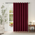 Room Divider Curtain 100 x 108 in Burgundy Red - Blackout Panel