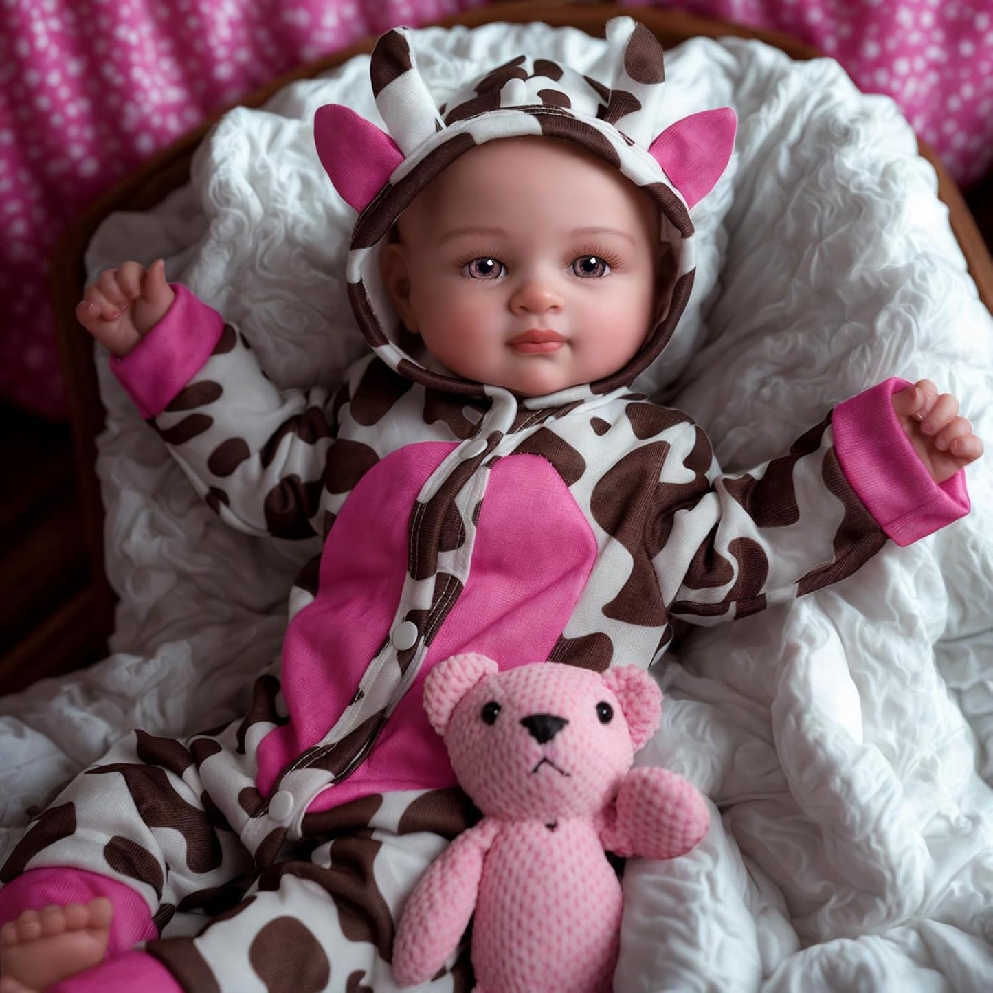 17 Realistic BABESIDE Baby Doll with Accessories