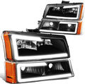 LED DRL Headlight Assembly for Chevy Silverado Avalanche 2003-2007