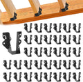 36 Pcs 2x4 Joist Hanger Black Steel Hurricane Ties - Strong Support